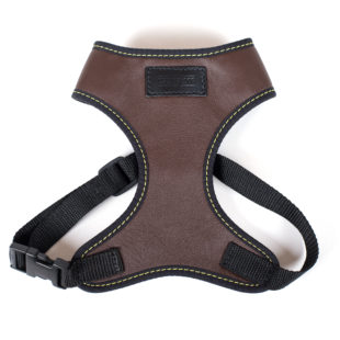 New Brown Leather Dog Harness